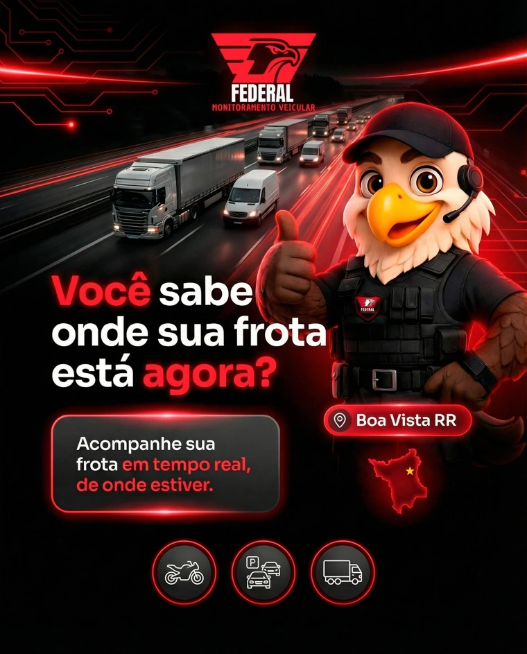Divulgação de monitoramento de frotas para Federal Monitoramento Veicular