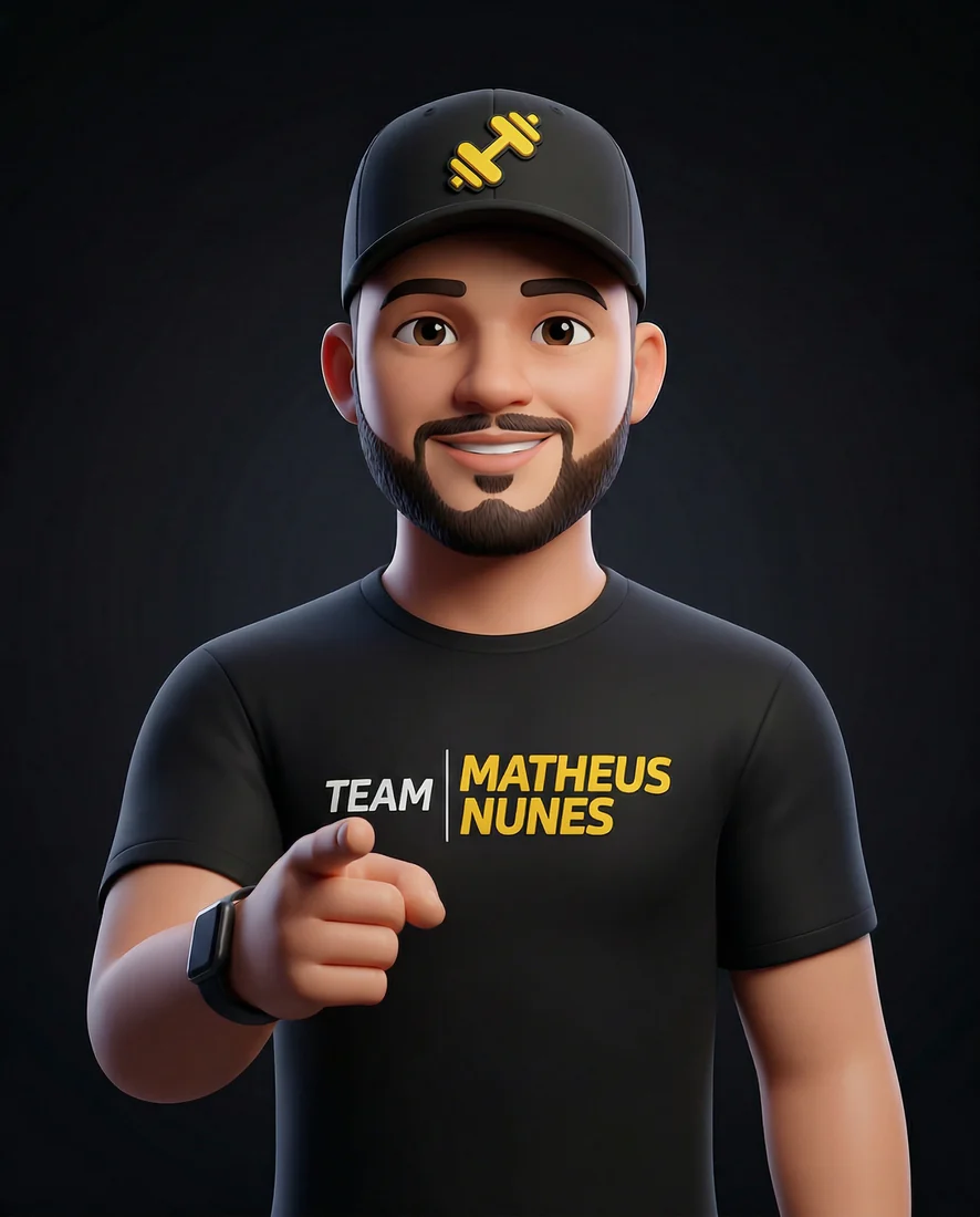 Mascote 3D personalizado para Team Matheus Nunes criado pela Agência TAF